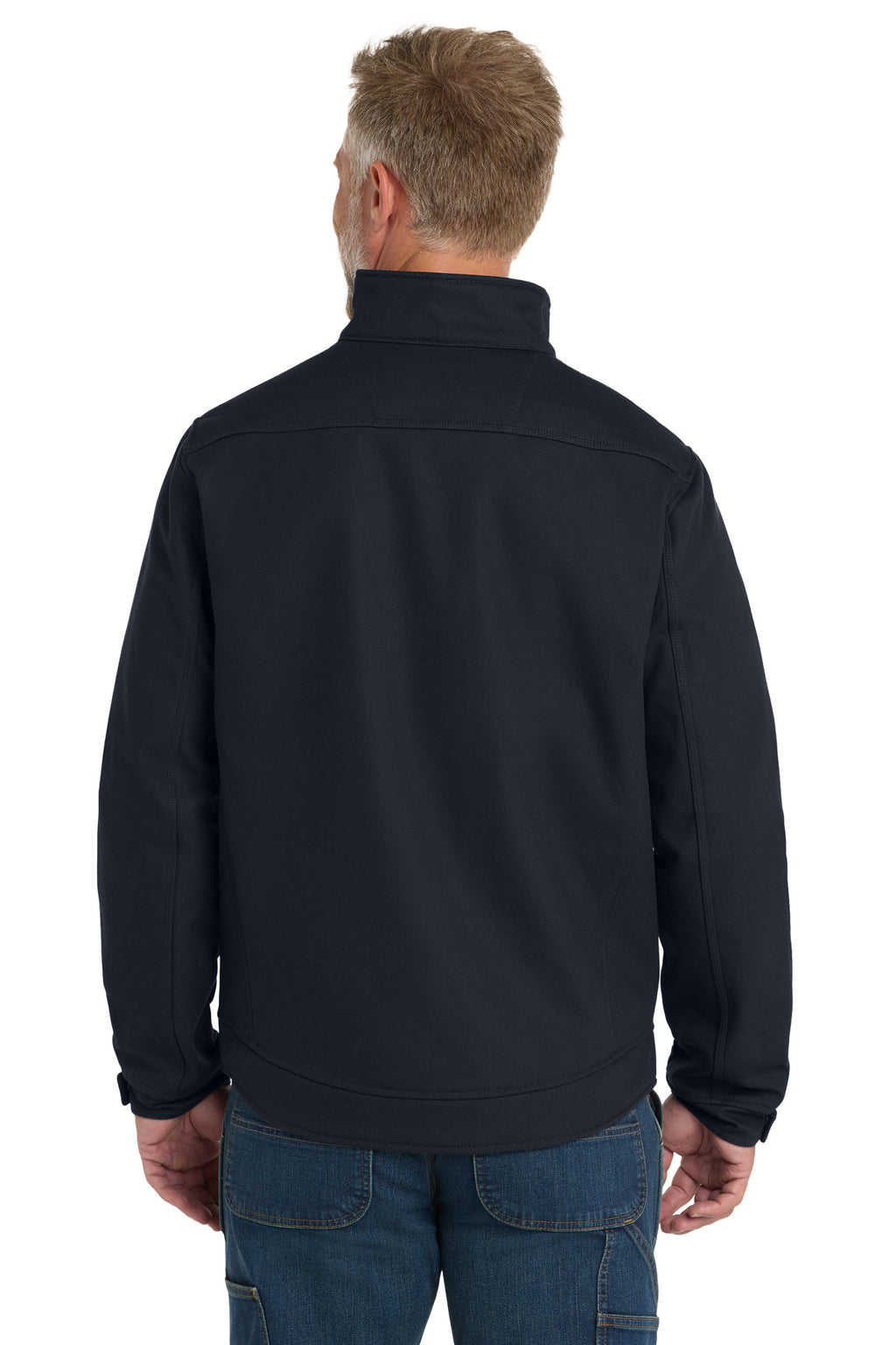 CornerStone Duck Bonded Soft Shell Jacket CSJ60 - Navy Blue - back