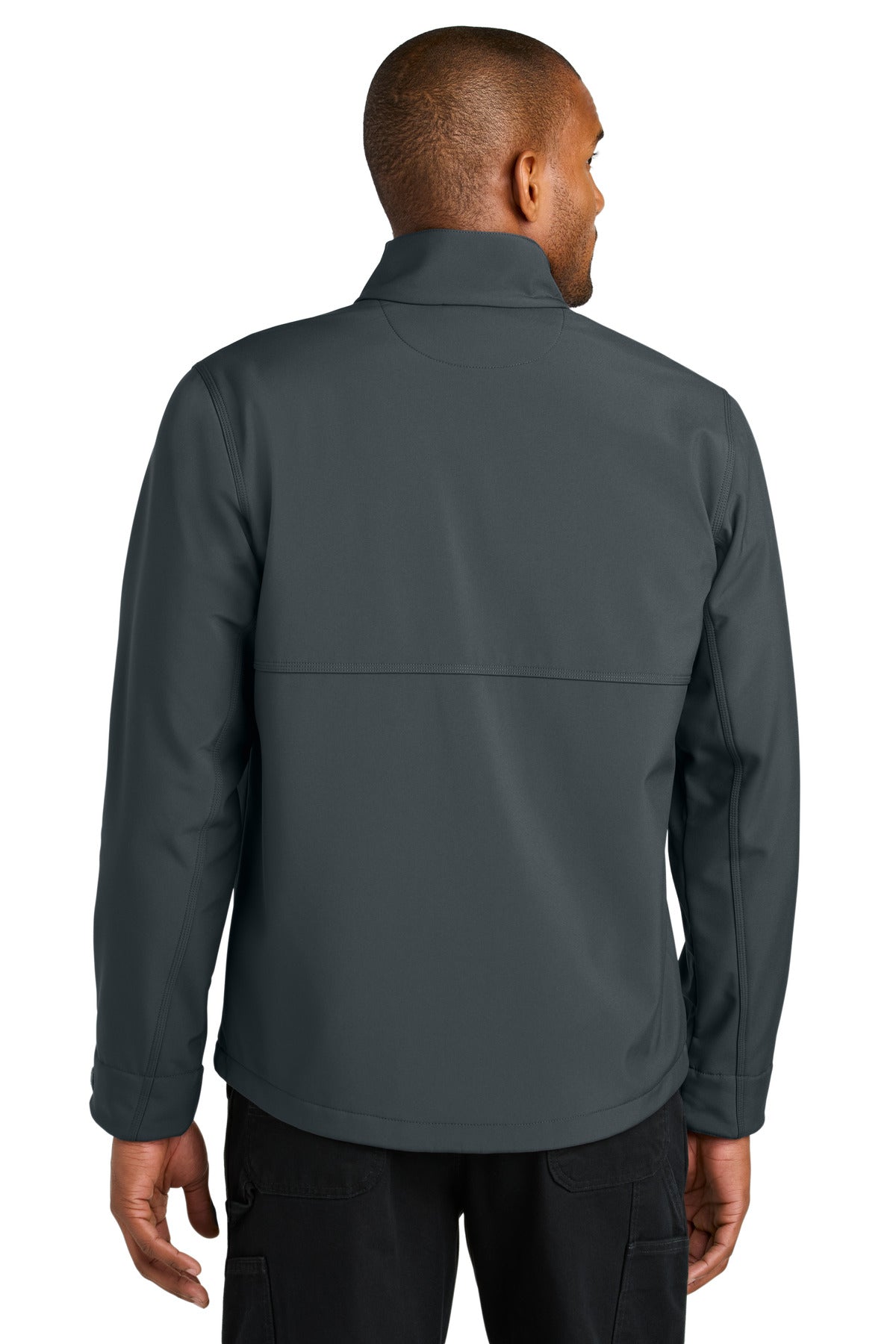 CornerStone Workwear Soft Shell CSJ70 - Iron Grey - back