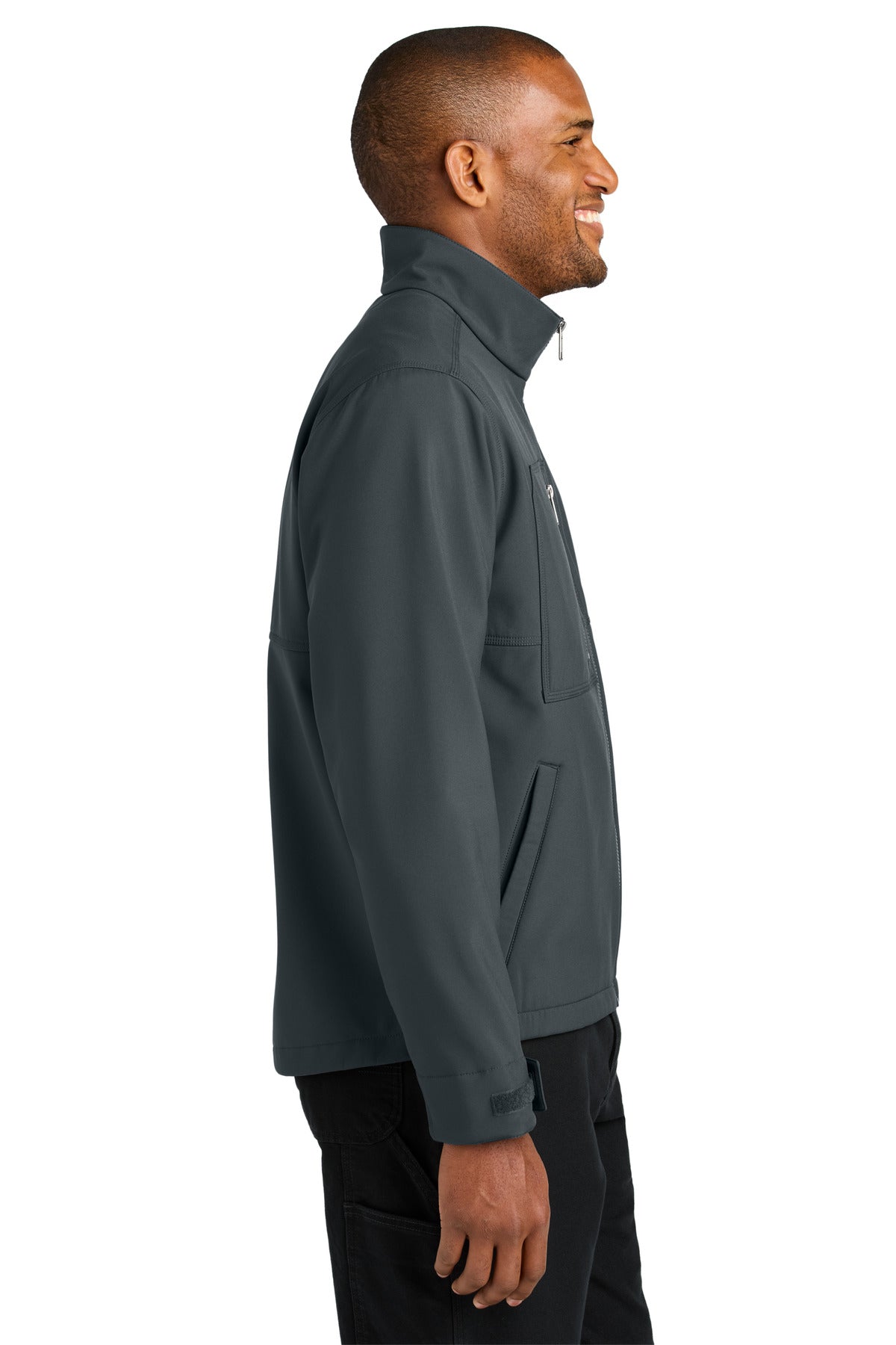 CornerStone Workwear Soft Shell CSJ70 - Iron Grey - side