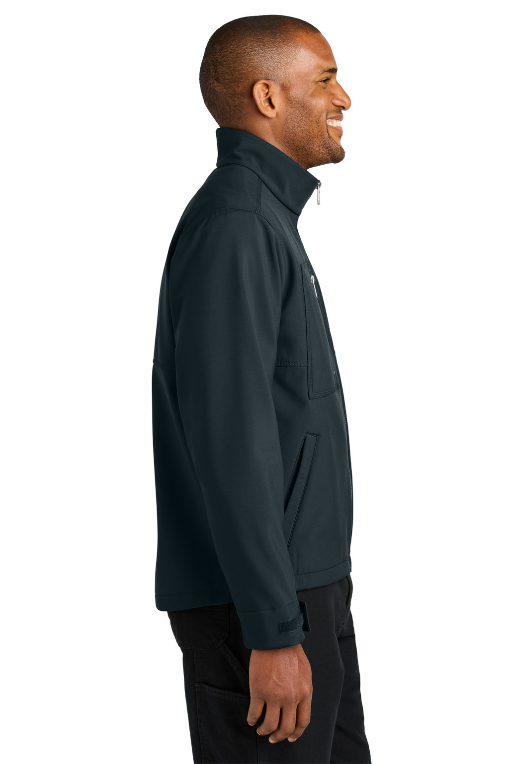 CornerStone Workwear Soft Shell CSJ70 - Navy - side