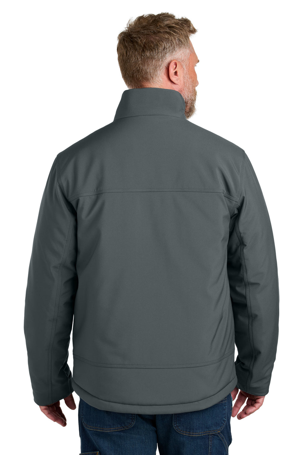 CornerStone Insulated Workwear Soft Shell CSJ75 - Iron Grey - back