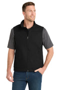 CornerStone Duck Bonded Soft Shell Vest CSV60 - Black - front
