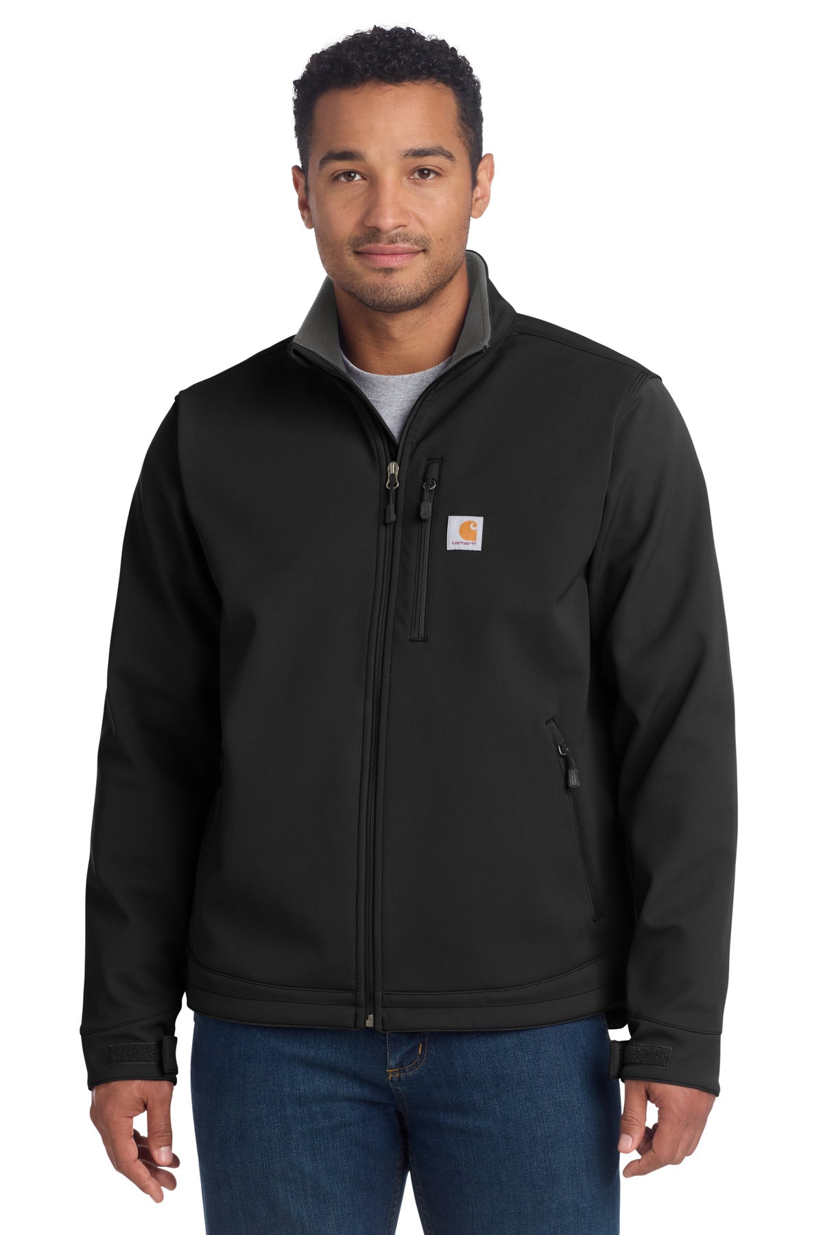 Carhartt Crowley Soft Shell Jacket. CT102199 - Black - front