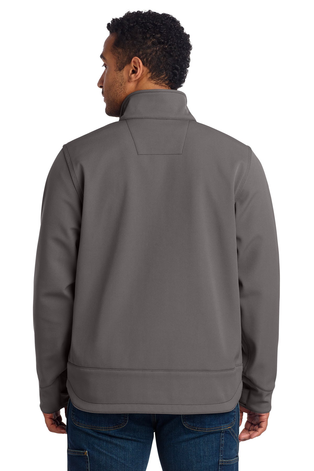 Carhartt Crowley Soft Shell Jacket. CT102199 - Charcoal - back