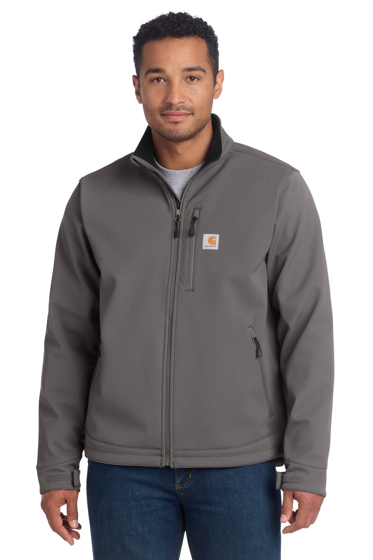Carhartt Crowley Soft Shell Jacket. CT102199 - Charcoal - front