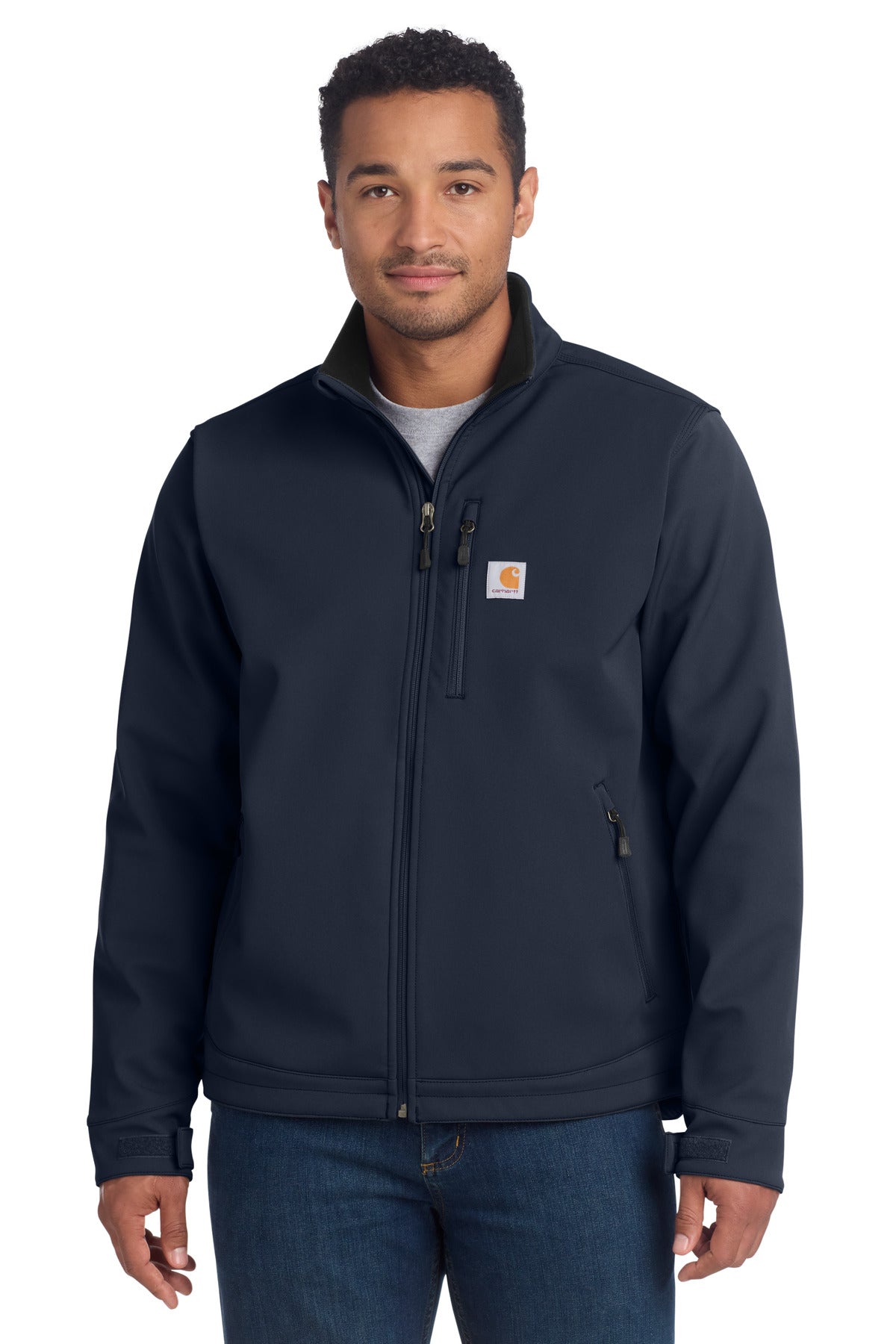 Carhartt Crowley Soft Shell Jacket. CT102199 - Navy - front