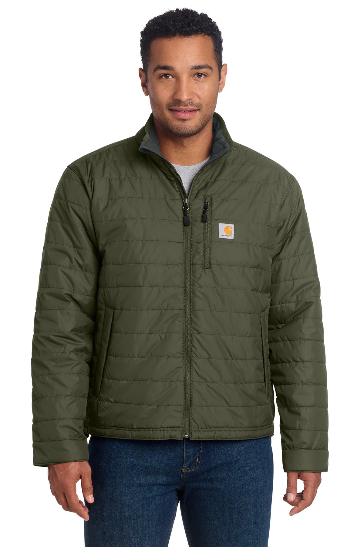Carhartt Gilliam Jacket. CT102208 - Moss - front