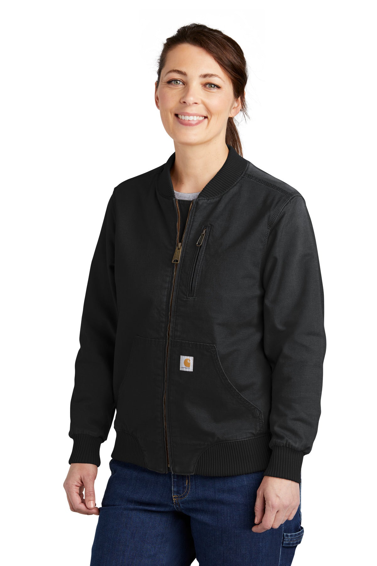 Carhartt Women's Rugged Flex Crawford Jacket CT102524 - Black - front