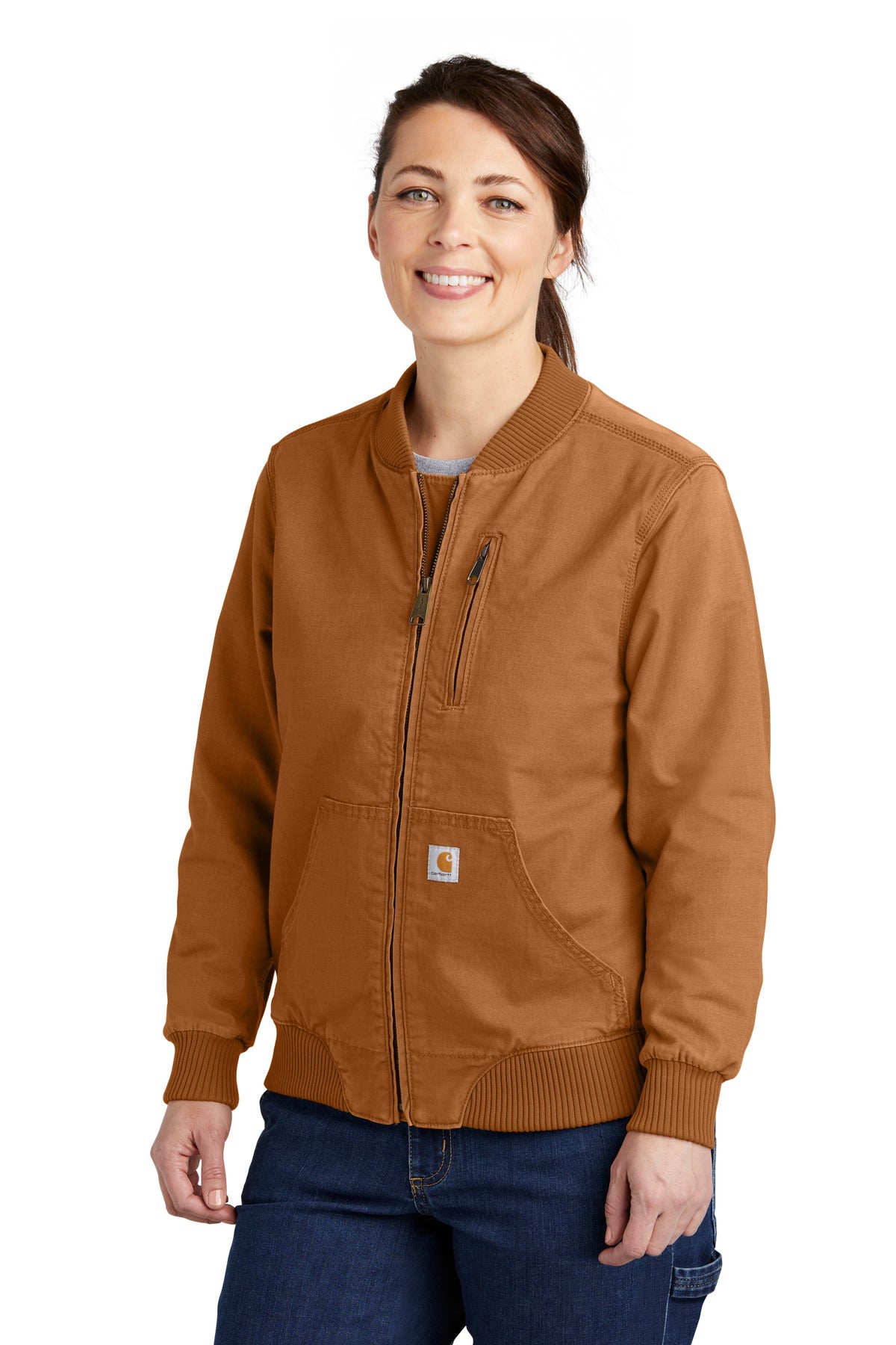Carhartt Women's Rugged Flex Crawford Jacket CT102524 - Carhartt Brown - front