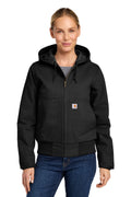 Carhartt Women's Washed Duck Active Jac. CT104053 - Black - front