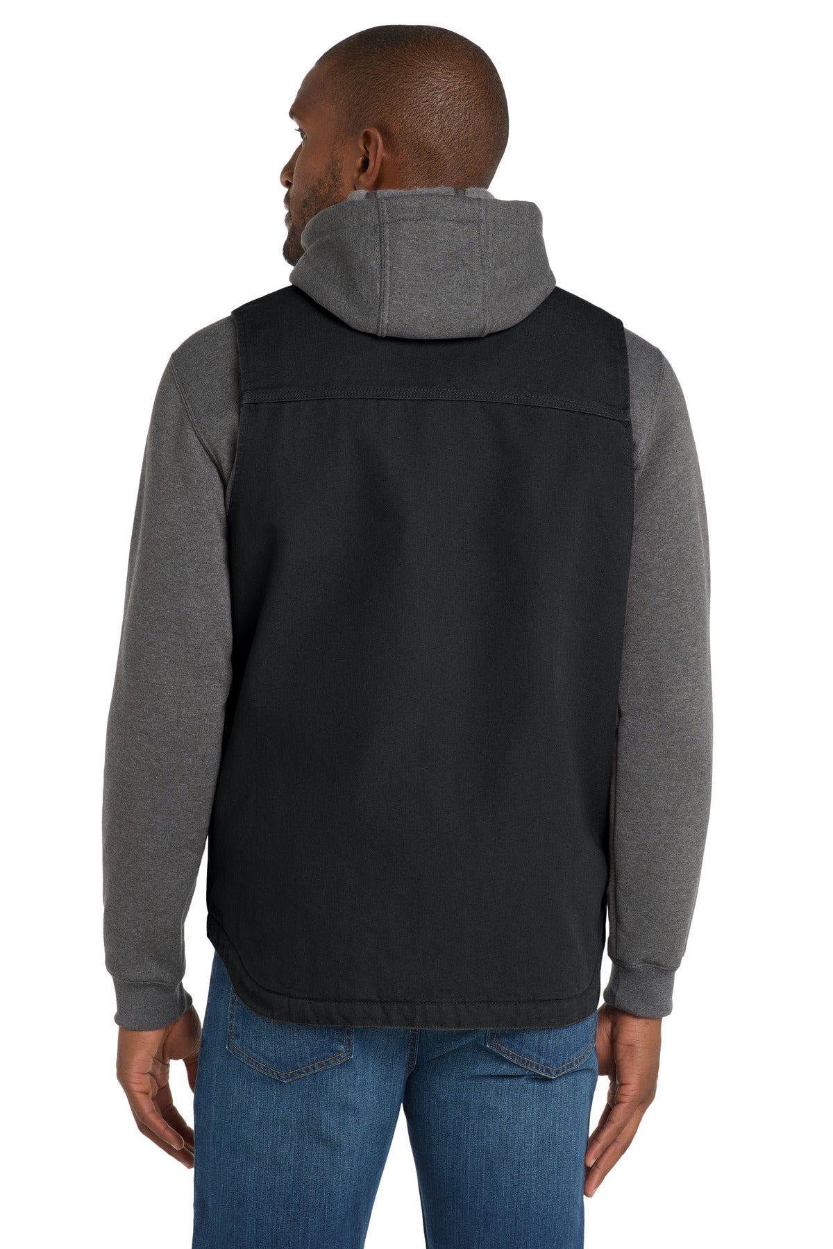 Carhartt Sherpa-Lined Mock Neck Vest CT104277 - Black - back