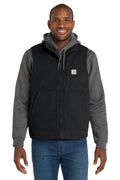 Carhartt Sherpa-Lined Mock Neck Vest CT104277 - Black - front