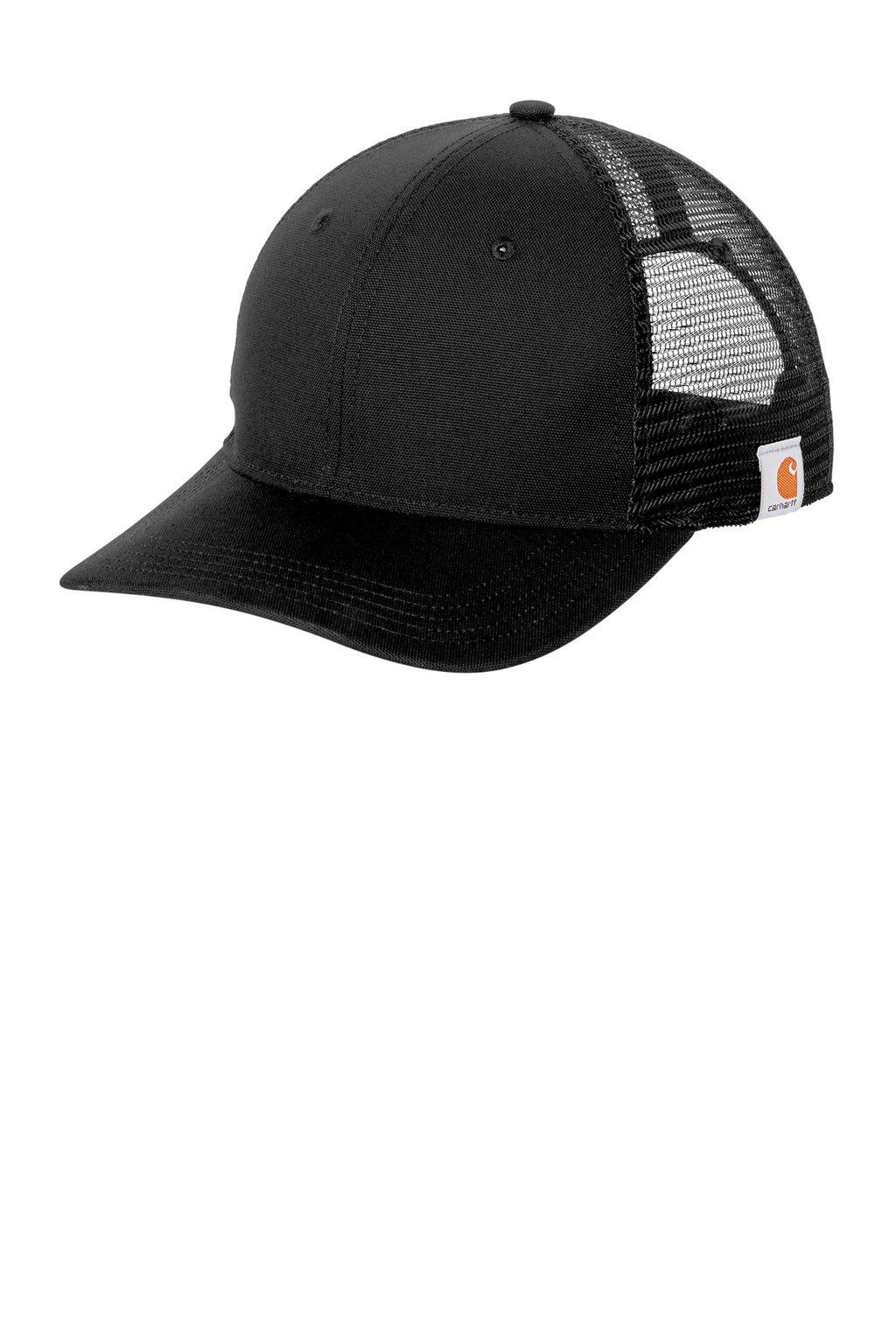 Carhartt Canvas Mesh Back Cap CT105298 - Black - front