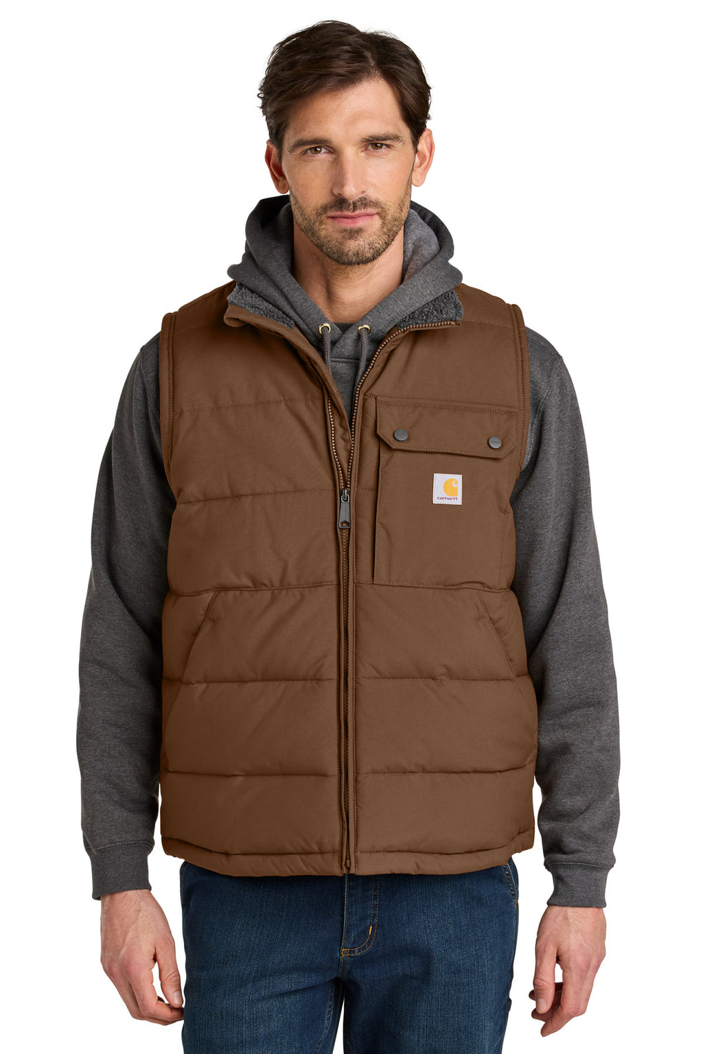 Carhartt Montana Insulated Vest CT105475 - Red Duck Brown - front