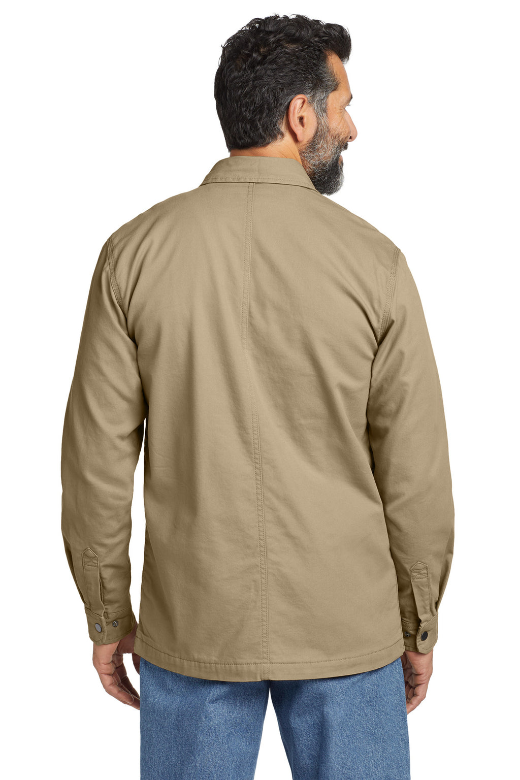 Carhartt Rugged Flex Fleece-Lined Shirt Jac CT105532 - Dark Khaki - back