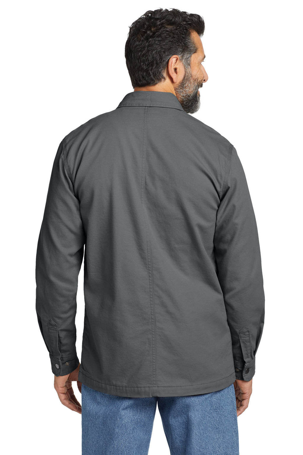 Carhartt Rugged Flex Fleece-Lined Shirt Jac CT105532 - Shadow Grey - back