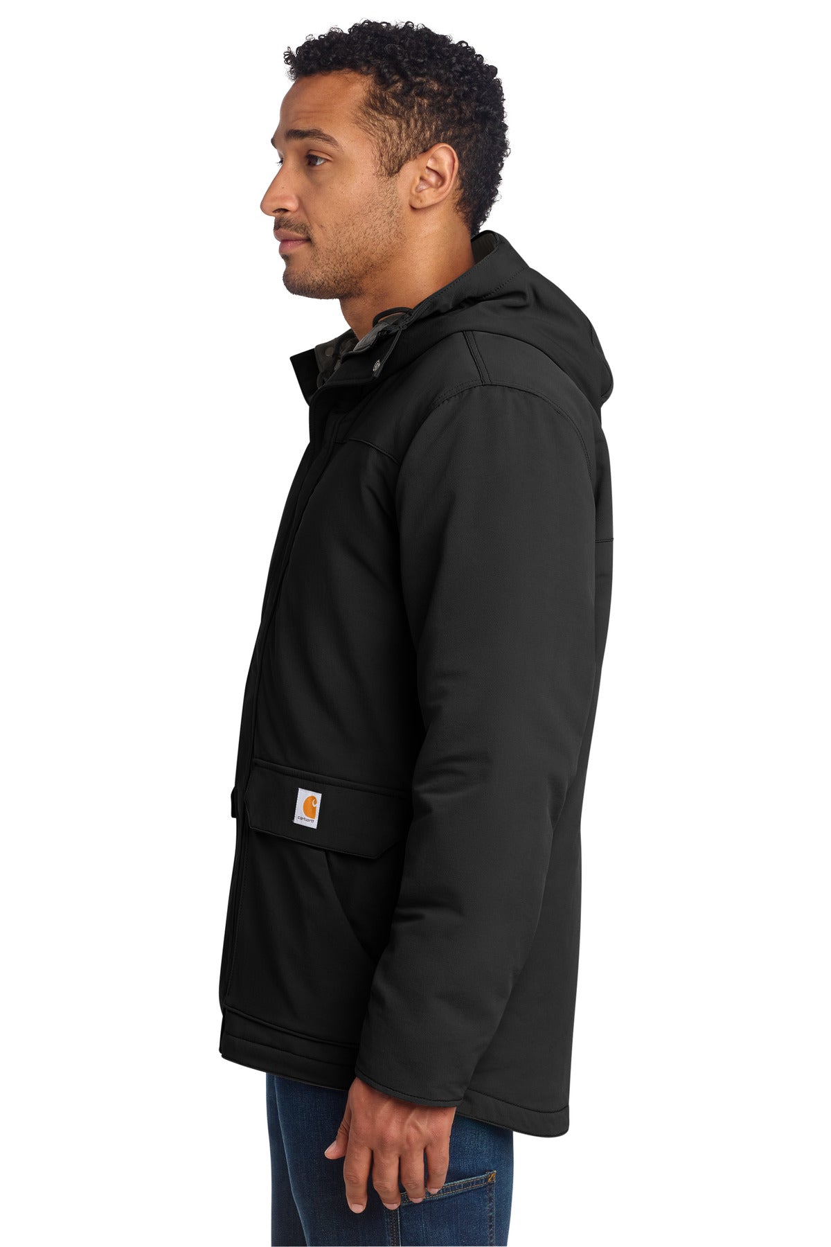 Carhartt Super Dux Insulated Hooded Coat CT105533 - Black - side