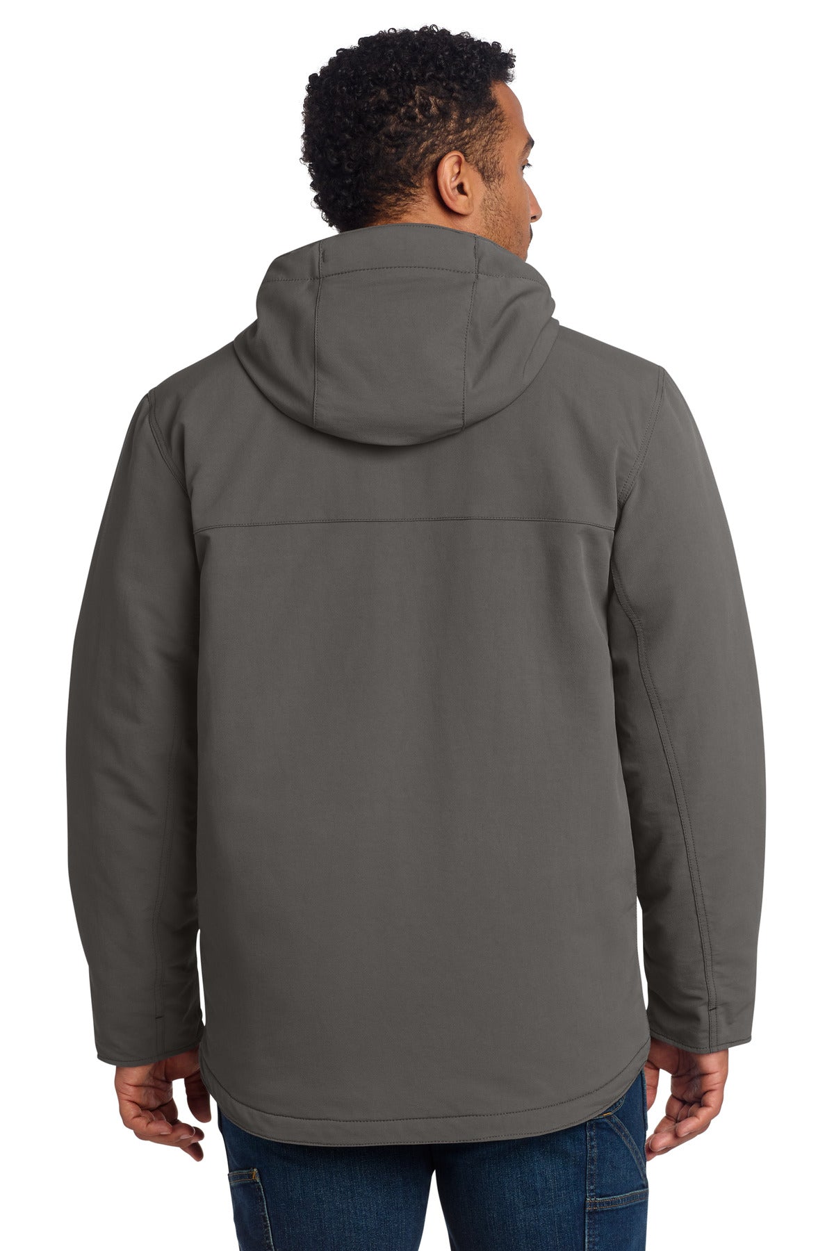 Carhartt Super Dux Insulated Hooded Coat CT105533 - Gravel - back