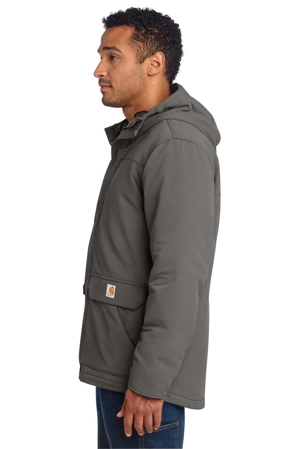 Carhartt Super Dux Insulated Hooded Coat CT105533 - Gravel - side