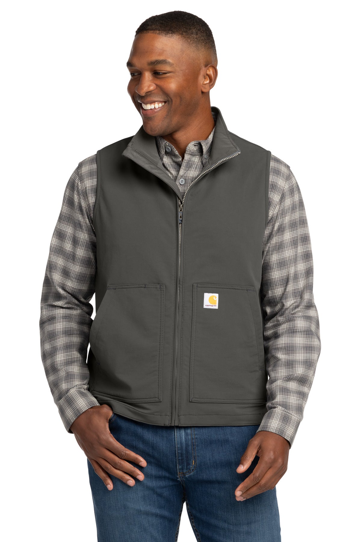 Carhartt Super Dux Soft Shell Vest CT105535 - Gravel - front