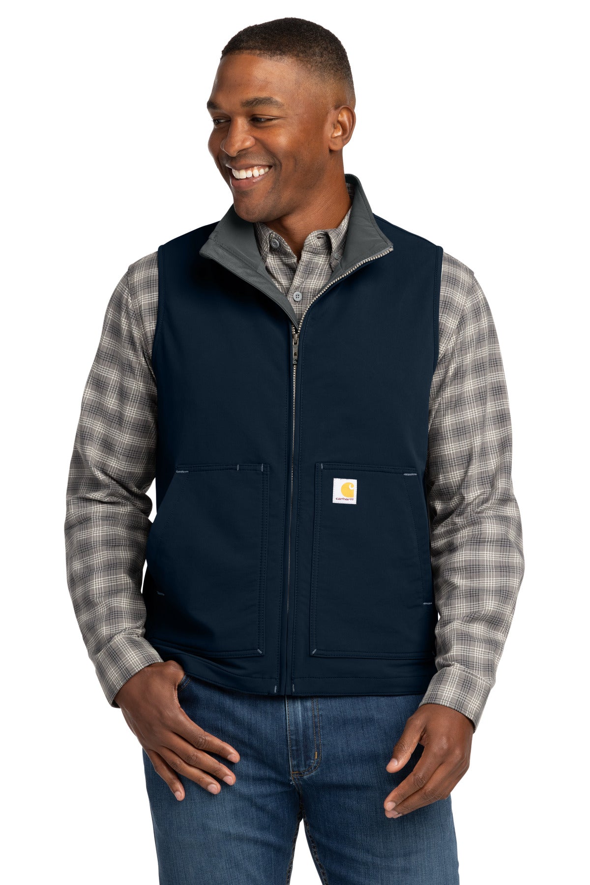 Carhartt Super Dux Soft Shell Vest CT105535 - Navy - front