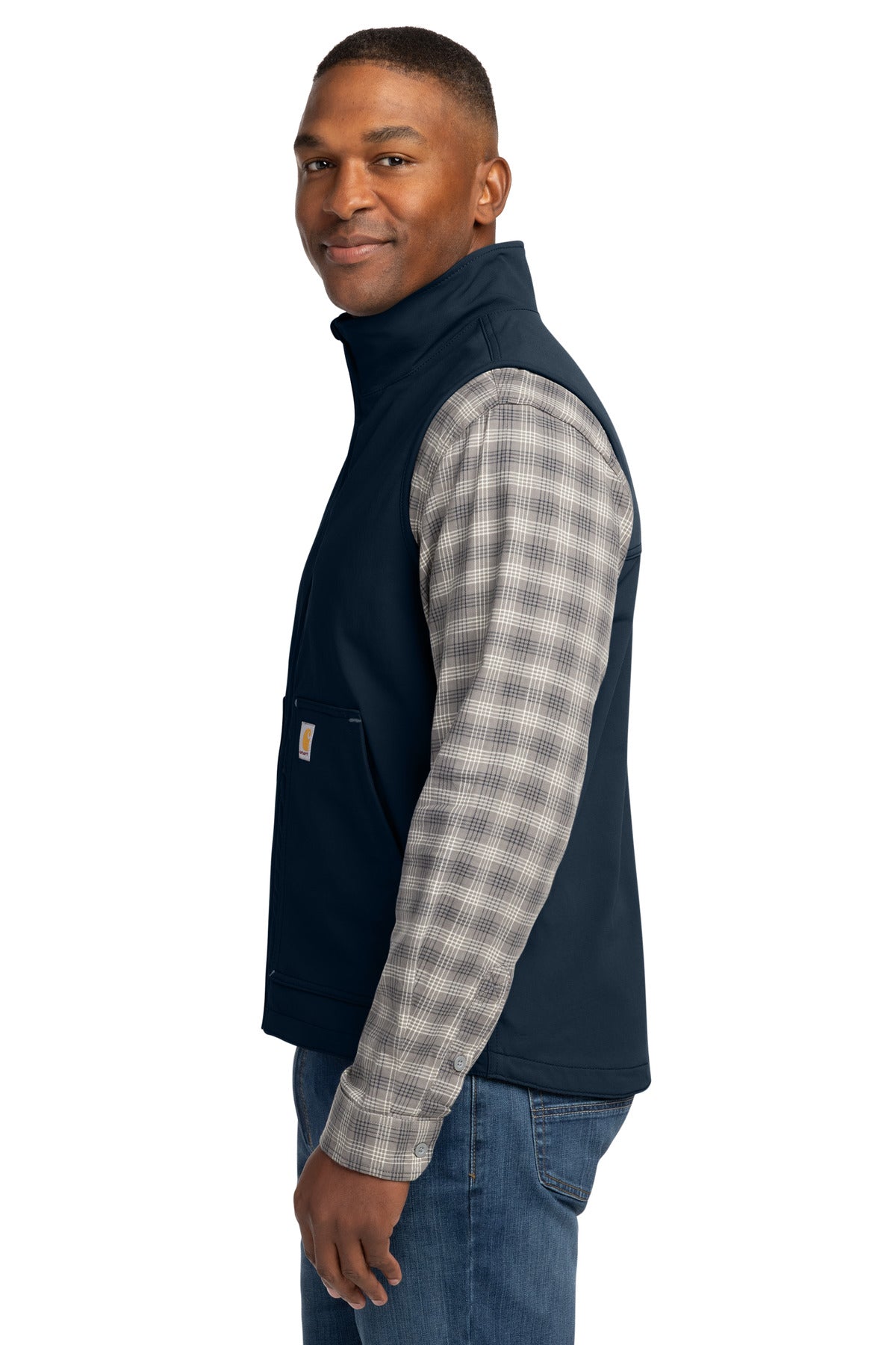 Carhartt Super Dux Soft Shell Vest CT105535 - Navy - side