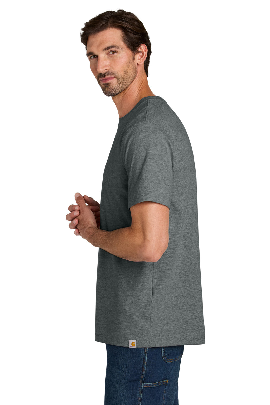Carhartt Short Sleeve T-Shirt CT106020 - Carbon Heather - side