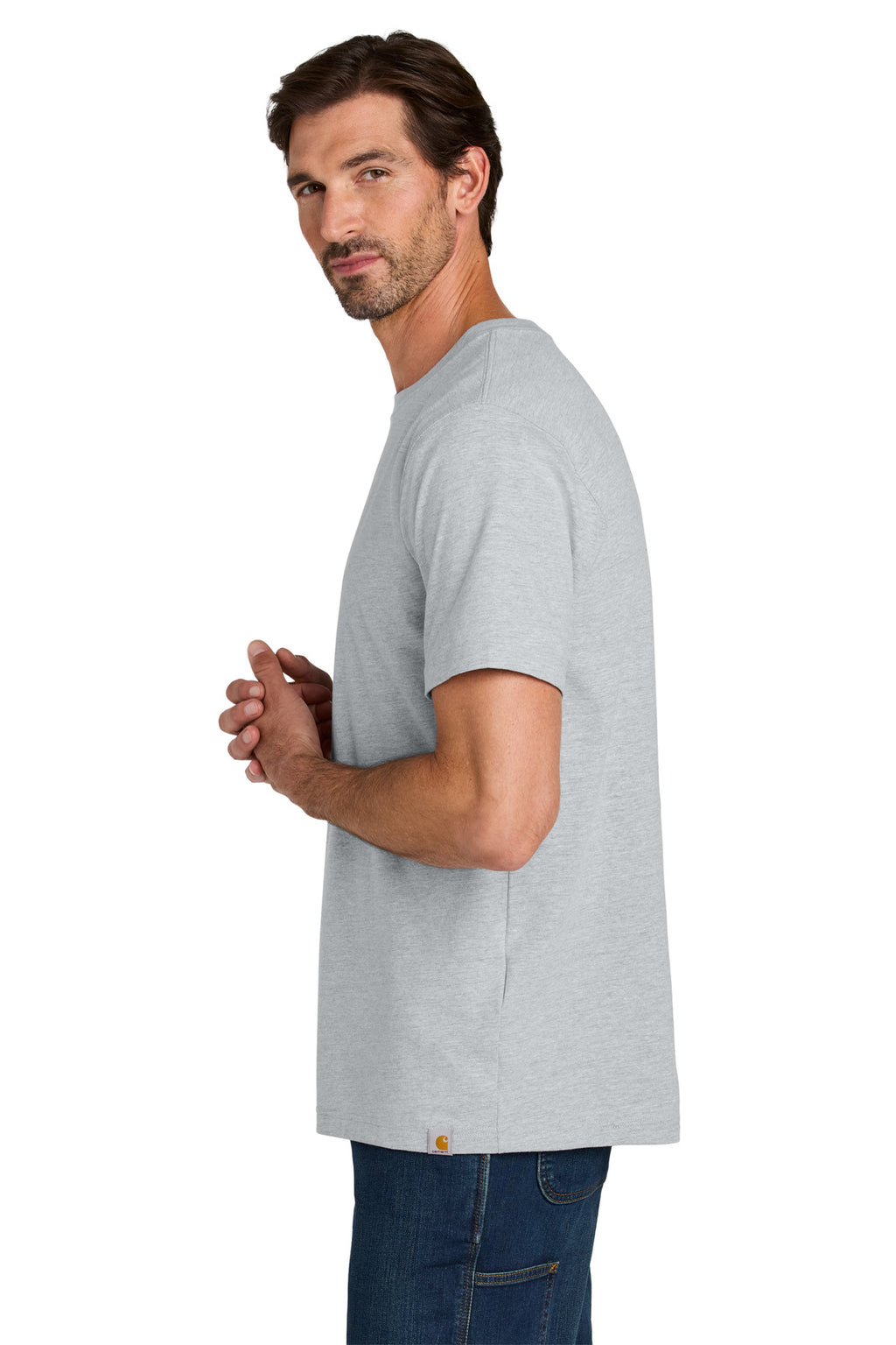 Carhartt Short Sleeve T-Shirt CT106020 - Heather Grey - side