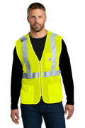 Carhartt ANSI Class 2 Mesh Zip-Front Vest CT106171 - Brite Lime - front