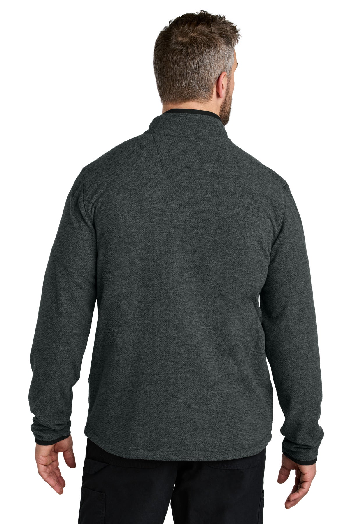 Carhartt Textured Full-Zip Fleece Jacket CT106416 - Carbon Heather - back