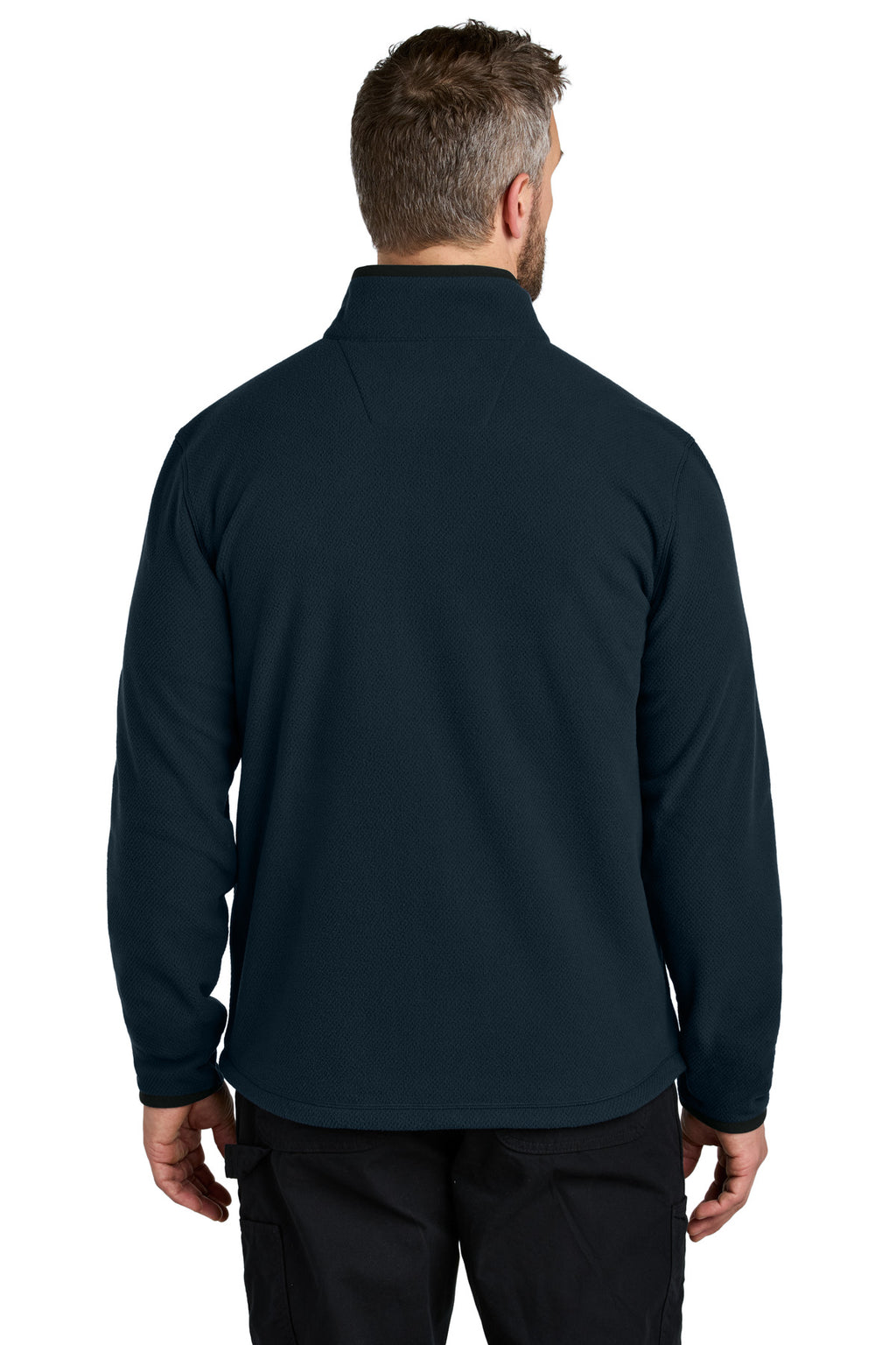 Carhartt Textured Full-Zip Fleece Jacket CT106416 - Navy - back