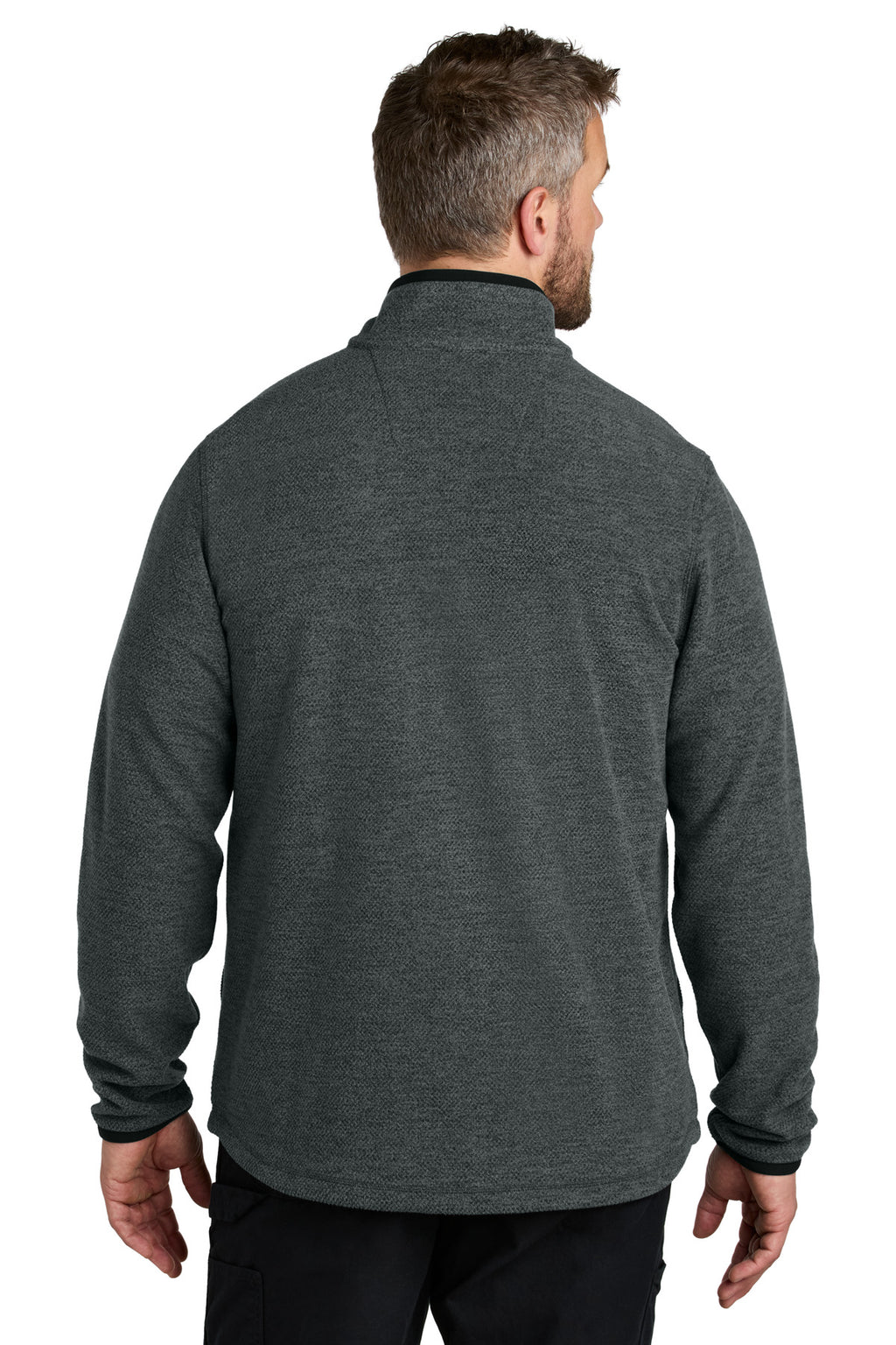 Carhartt Textured 1/2-Zip Fleece Jacket CT106417 - Carbon Heather - back