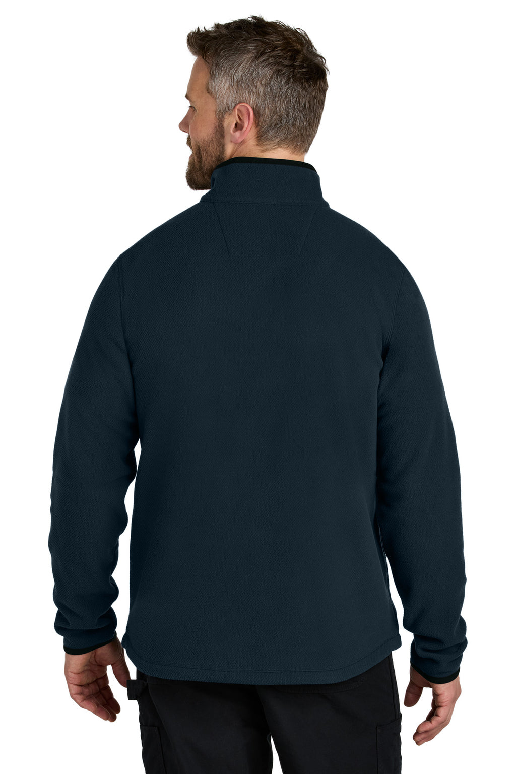 Carhartt Textured 1/2-Zip Fleece Jacket CT106417 - Navy - back