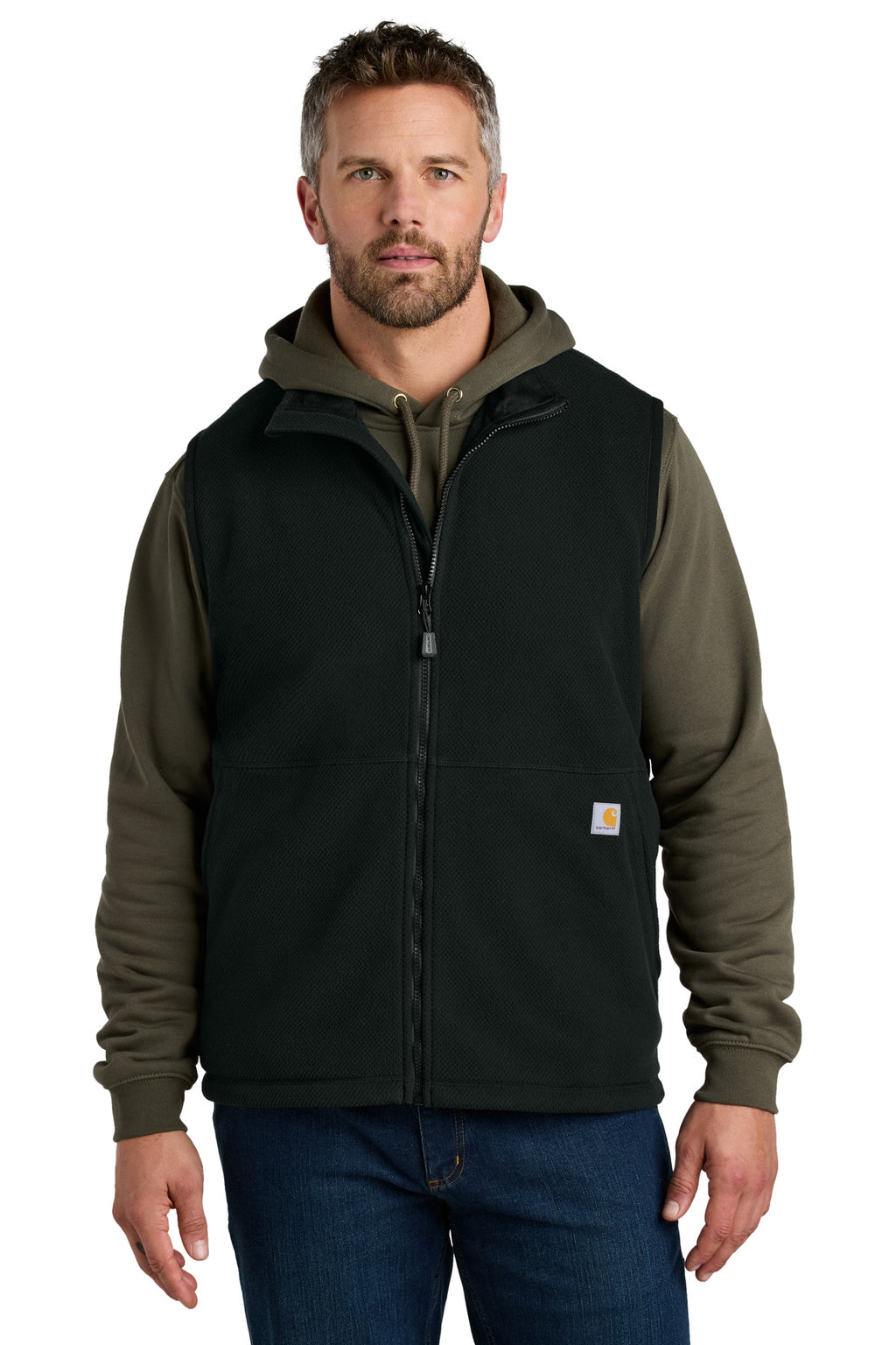 Carhartt Textured Fleece Vest CT106418 - Black - front
