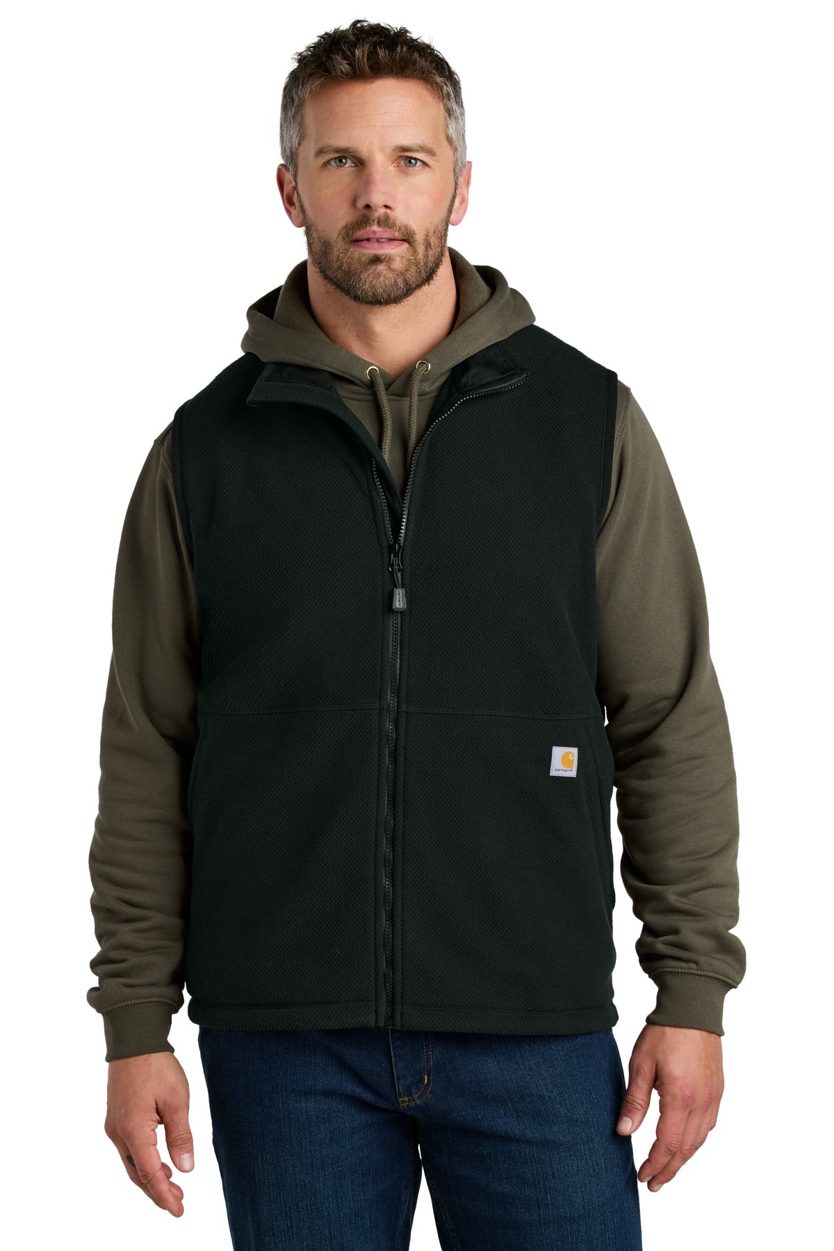Carhartt Textured Fleece Vest CT106418 - Black - front