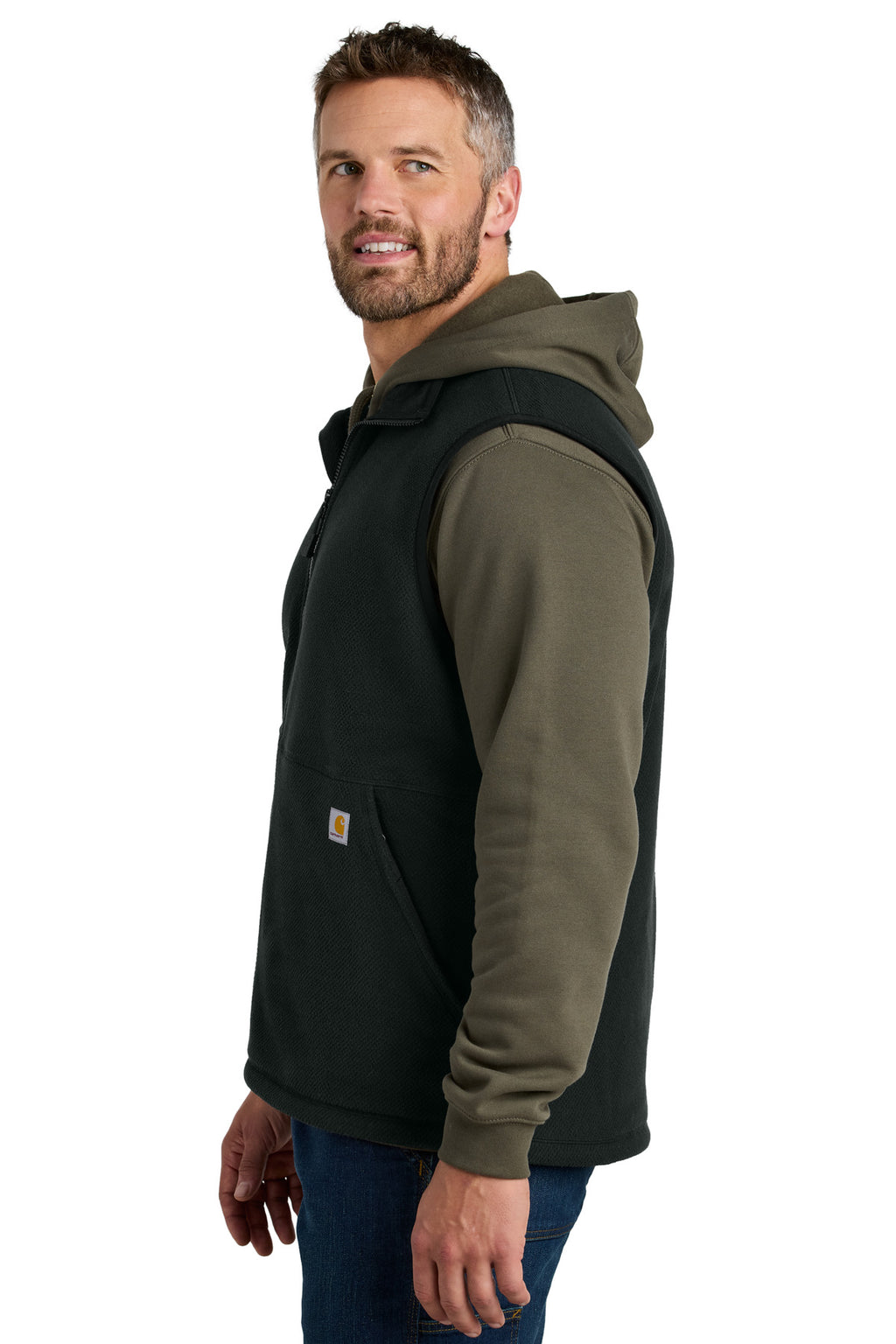 Carhartt Textured Fleece Vest CT106418 - Black - side