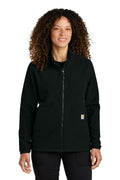 Carhartt Women's Textured Full-Zip Fleece Jacket CT106419 - Black - front