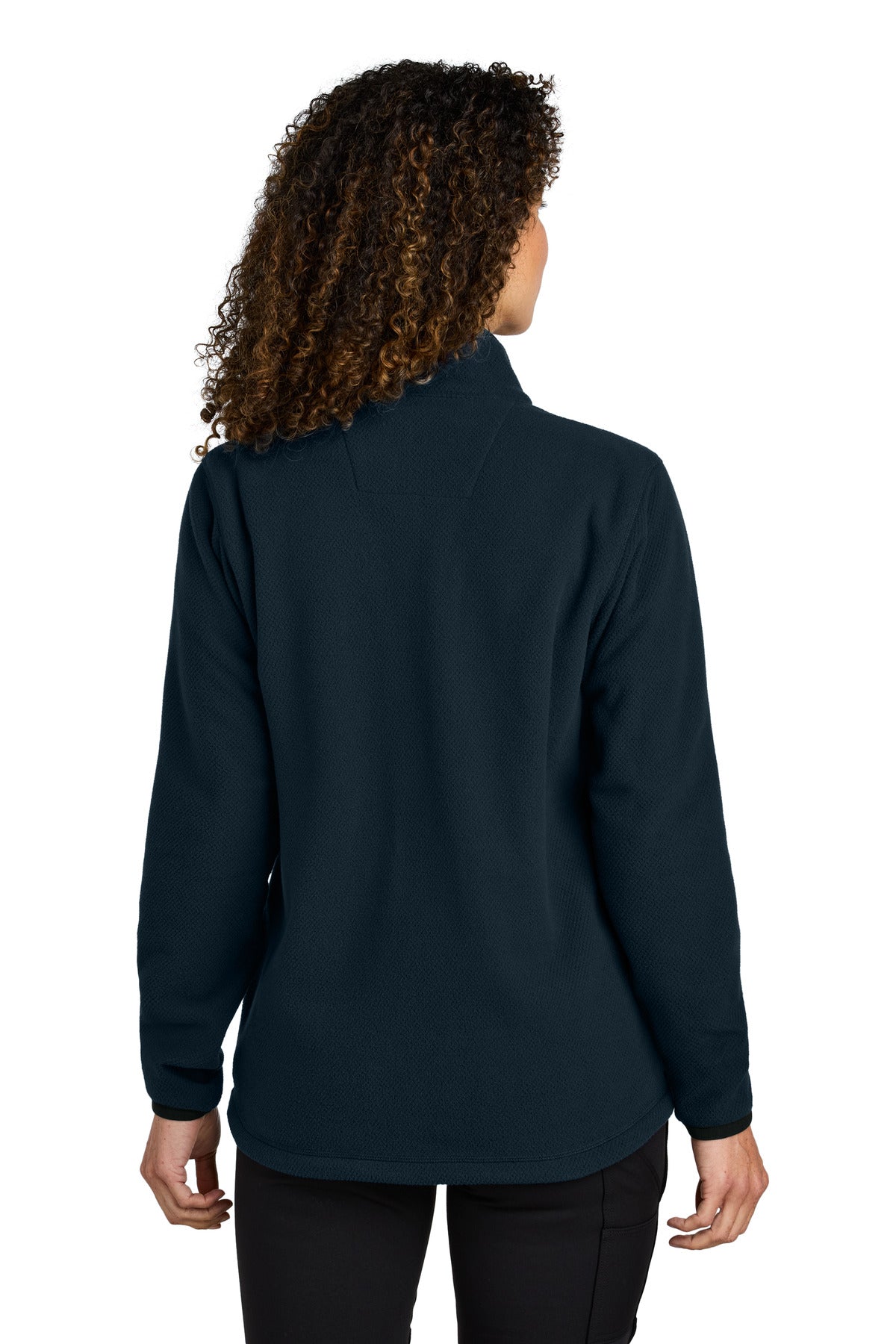 Carhartt Women's Textured Full-Zip Fleece Jacket CT106419 - Navy - back