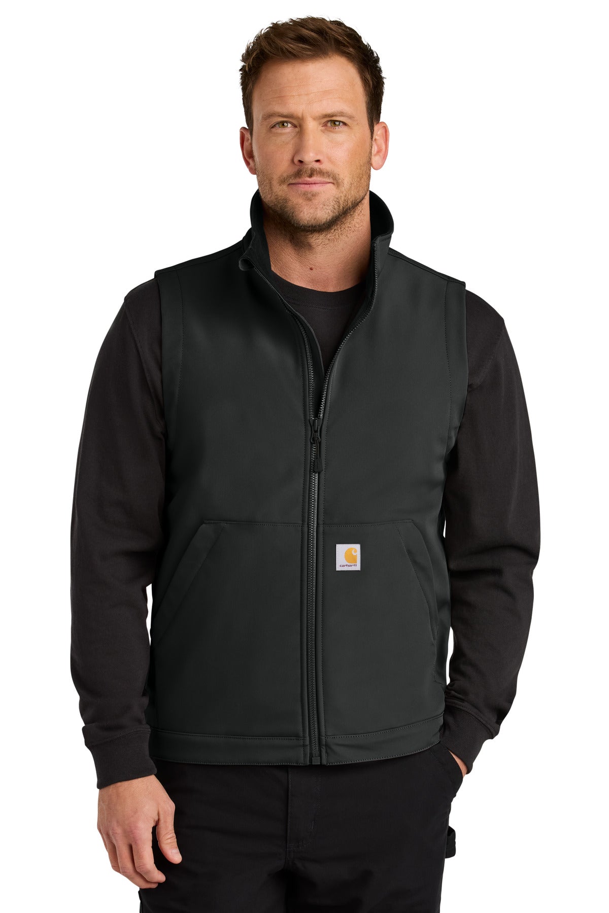 Carhartt Rain Defender Soft Shell Vest CT106439 - Black - front