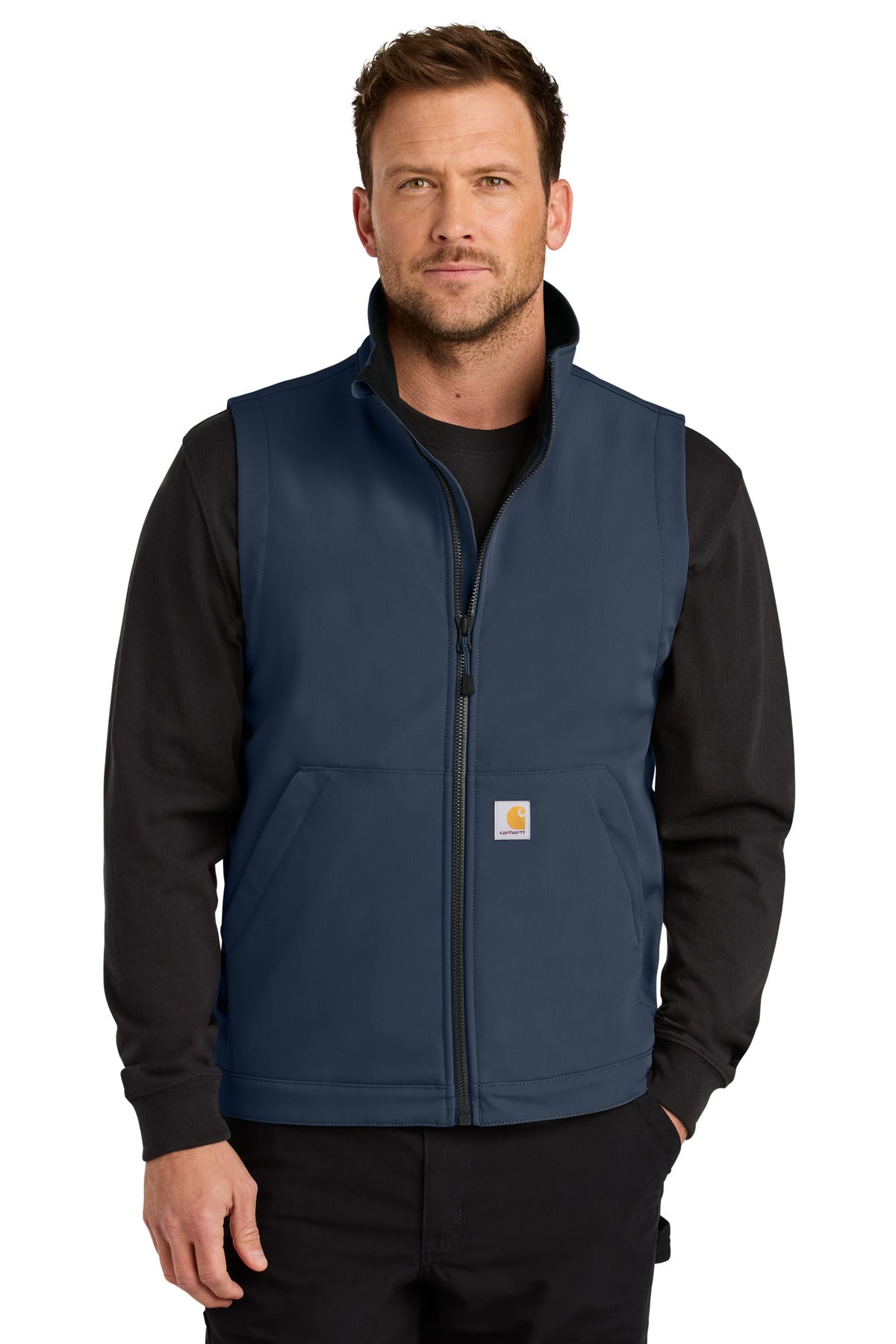Carhartt Rain Defender Soft Shell Vest CT106439 - Navy - front