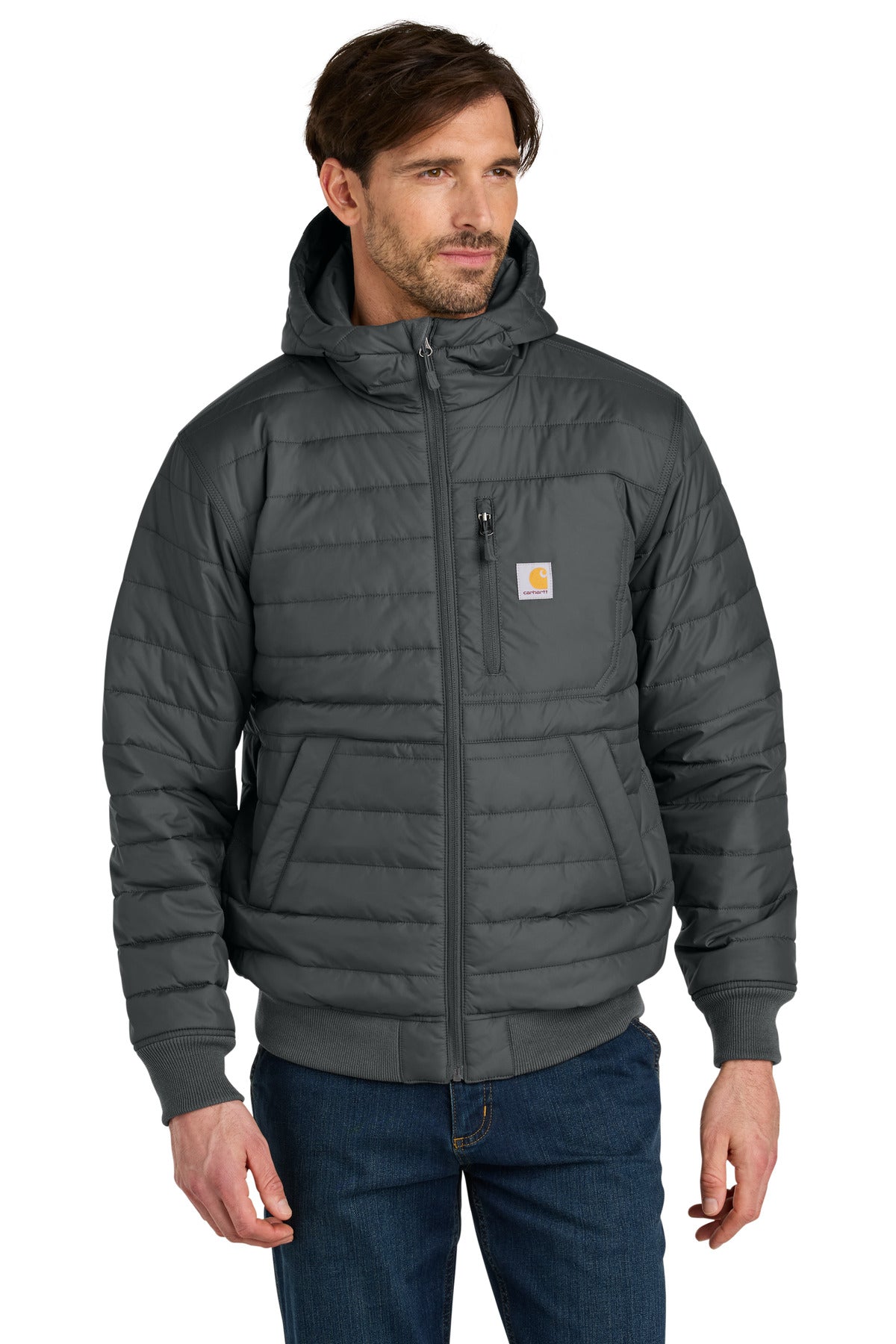 Carhartt Gilliam Insulated Hooded Jacket CT106543 - Shadow Grey - front