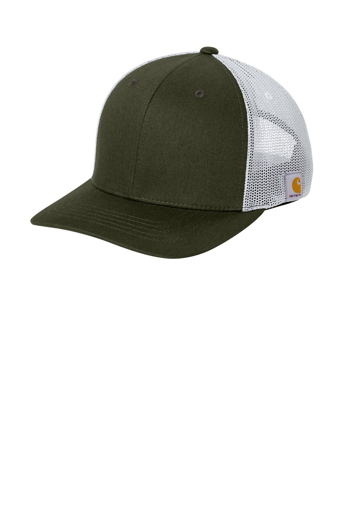 Carhartt Flexfit 110 Mesh Back Cap CT106577 - Moss/ White - front