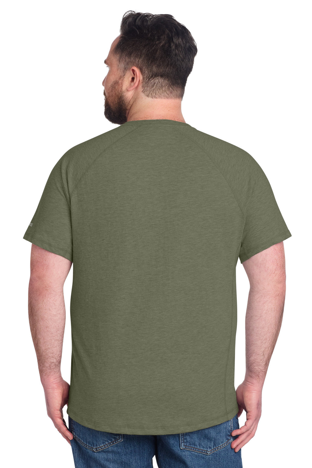 Carhartt Force Short Sleeve Pocket T-Shirt CT106652 - Basil Heather - back