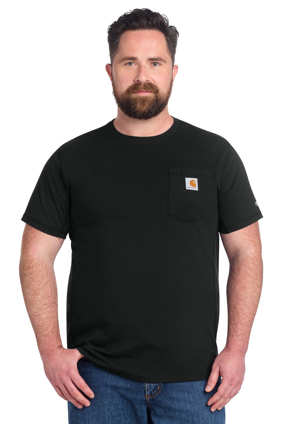 Carhartt Force Short Sleeve Pocket T-Shirt CT106652 - Black - front