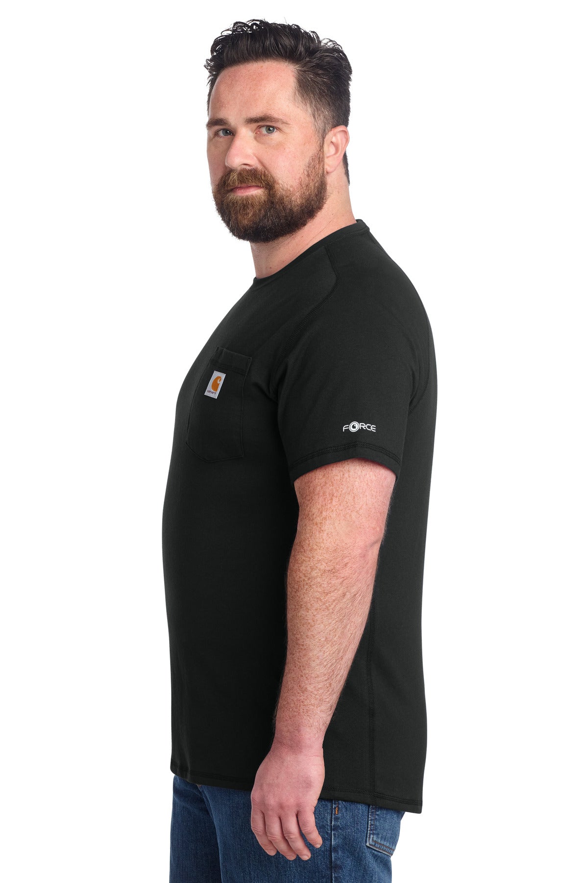 Carhartt Force Short Sleeve Pocket T-Shirt CT106652 - Black - side
