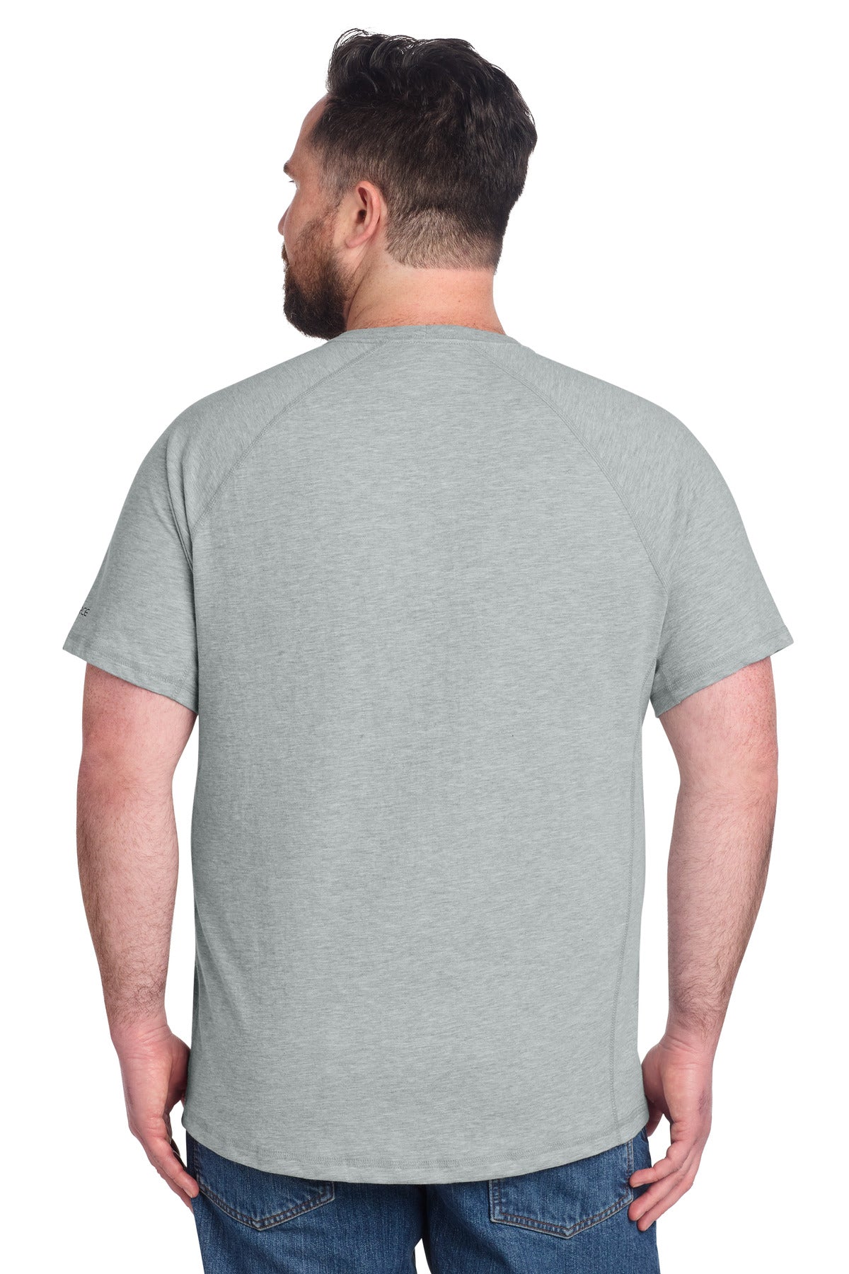 Carhartt Force Short Sleeve Pocket T-Shirt CT106652 - Heather Grey - back