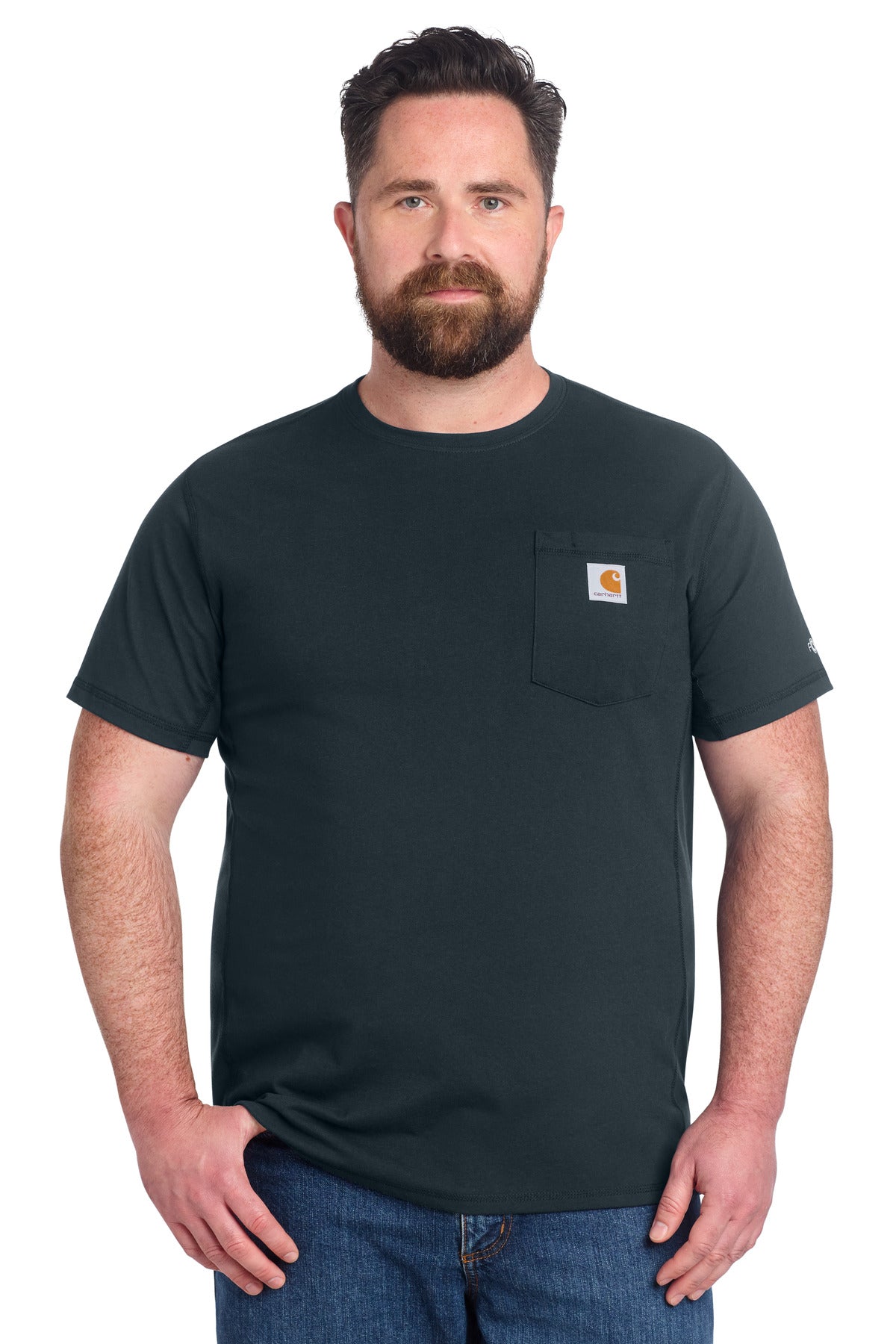 Carhartt Force Short Sleeve Pocket T-Shirt CT106652 - Navy - front