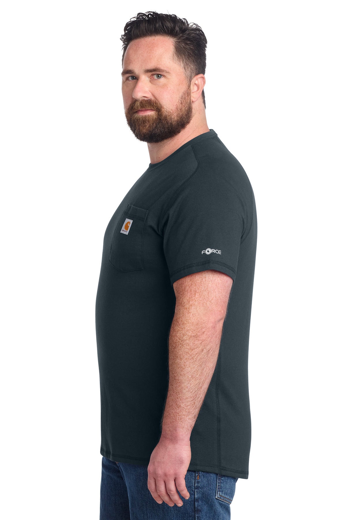 Carhartt Force Short Sleeve Pocket T-Shirt CT106652 - Navy - side