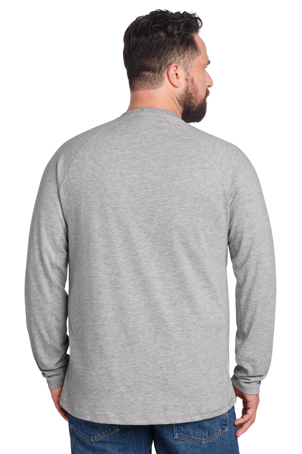 Carhartt Force Long Sleeve Pocket T-Shirt CT106656 - Heather Grey - back