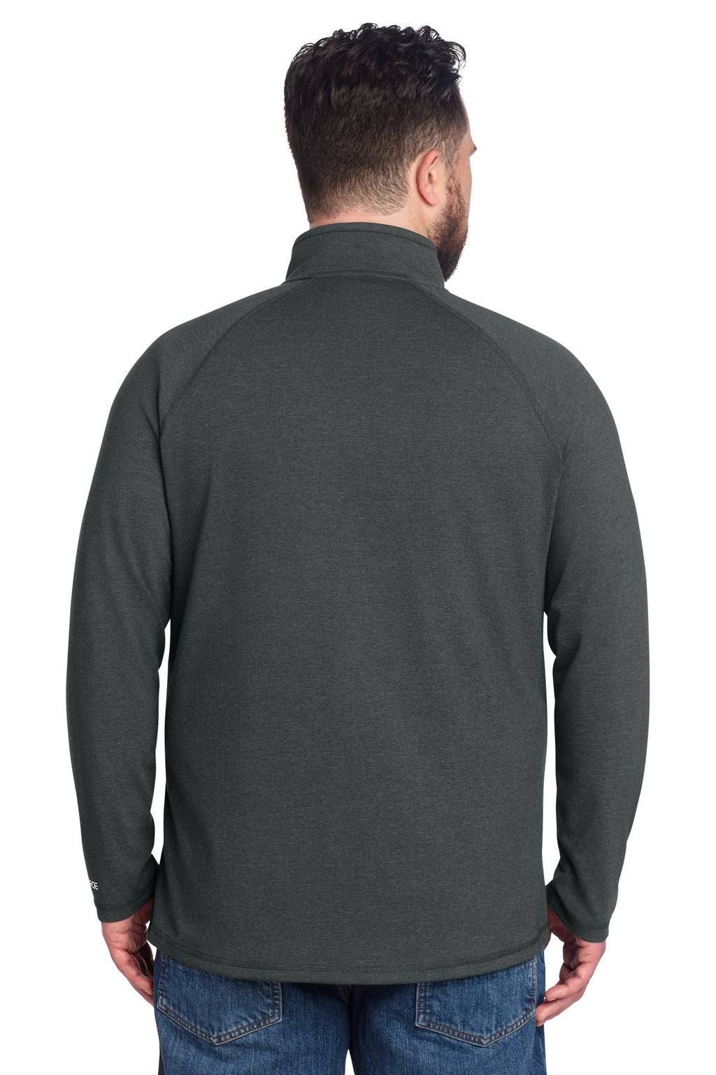 Carhartt Force 1/4-Zip Long Sleeve T-Shirt CT106660 - Carbon Heather - back